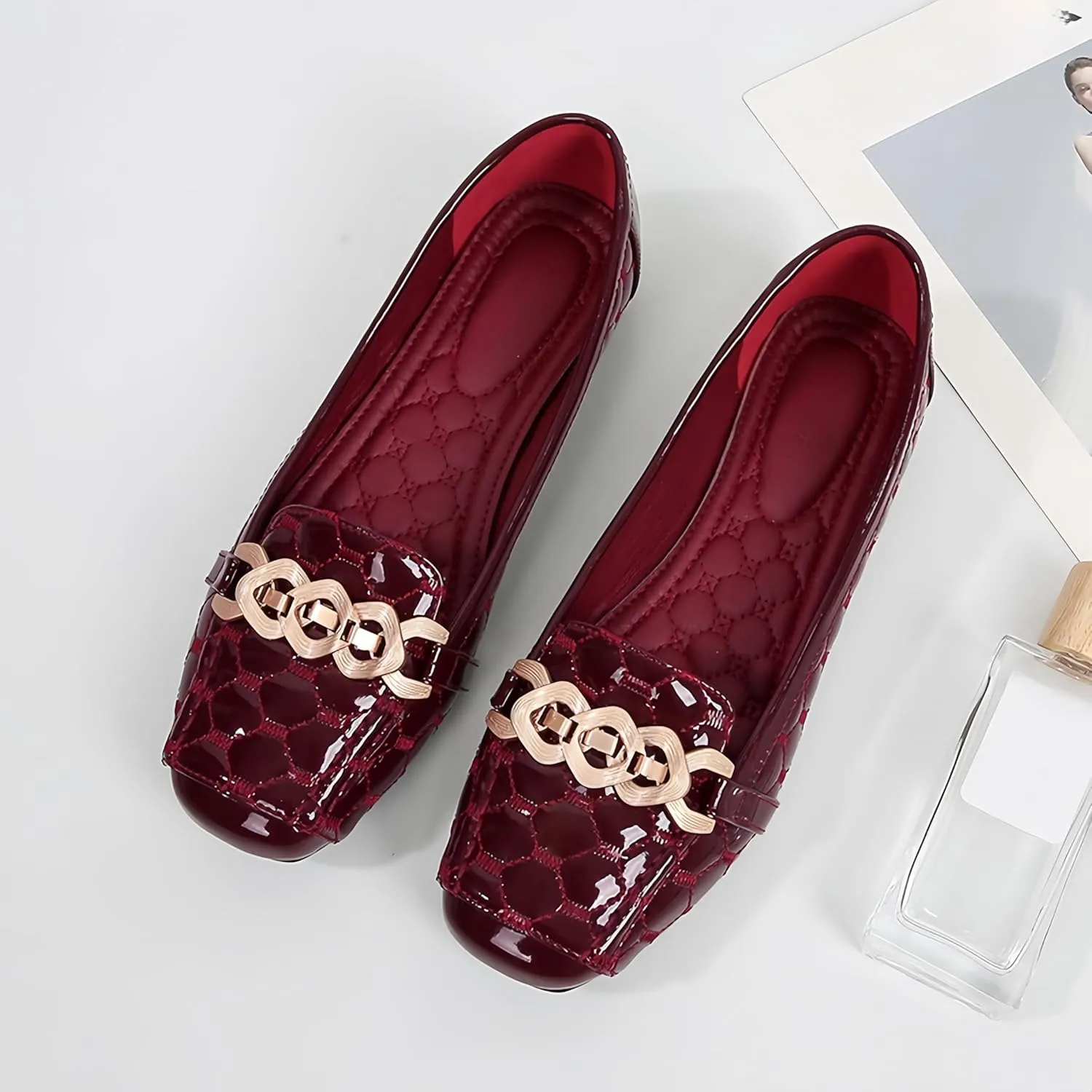 Women's Loafers Flats Casual Comfort Ladies Walking Shoes Moccasin Penny Loafers Slip On Work Shoes