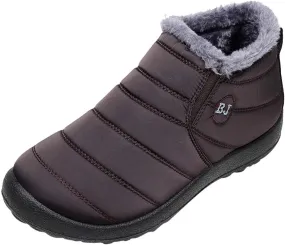 Women's Winter Snow Ankle Boots Fur Lined Waterproof Outdoor Slip On Booties Sneakers Anti-Slip Lightweight Ankle Bootie Women's Winter Snow Ankle Boots Fur Lined Waterproof Outdoor Slip On Booties Sneakers Anti-Slip Lightweight Ankle Bootie